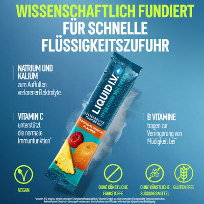 Liquid I.V.® Hydration Multiplier® DE - Tropical Punch 24PK